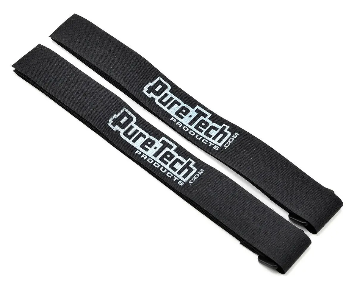 Pure-Tech 8" Xtreme Battery Strap Lg (Black) (2) - Pur308-Bk 1