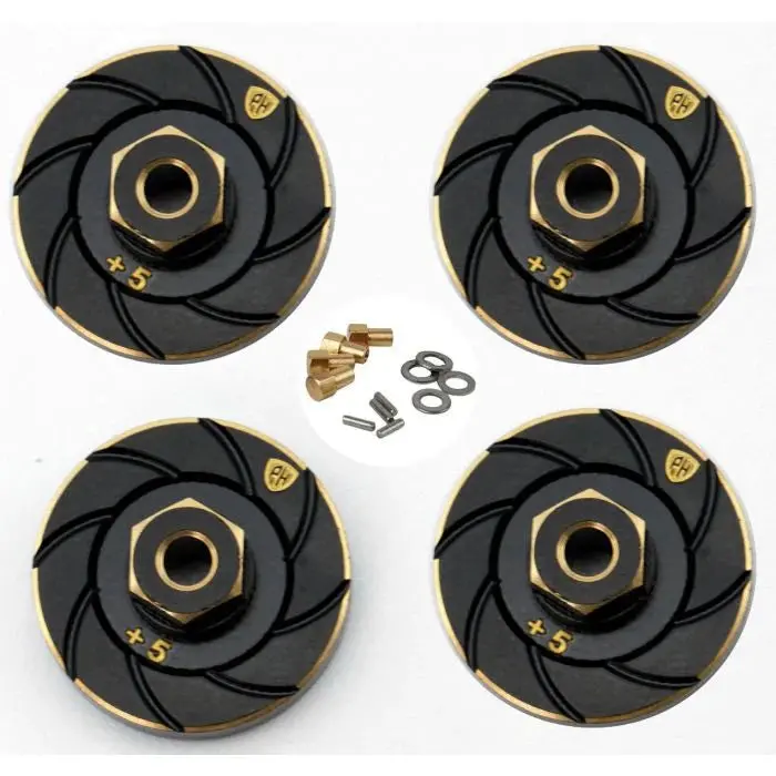 Power Hobby Brass Counterweight Wheel Hub Weights Adapter, For Axial Scx24 1
