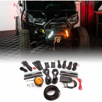 Ravek Auto-Cancel Turn Signal Kit – Amber & White Running Lights - 65-100 - 2016-2025 Can-Am Defender & 2024-2025 Maverick Trail 1