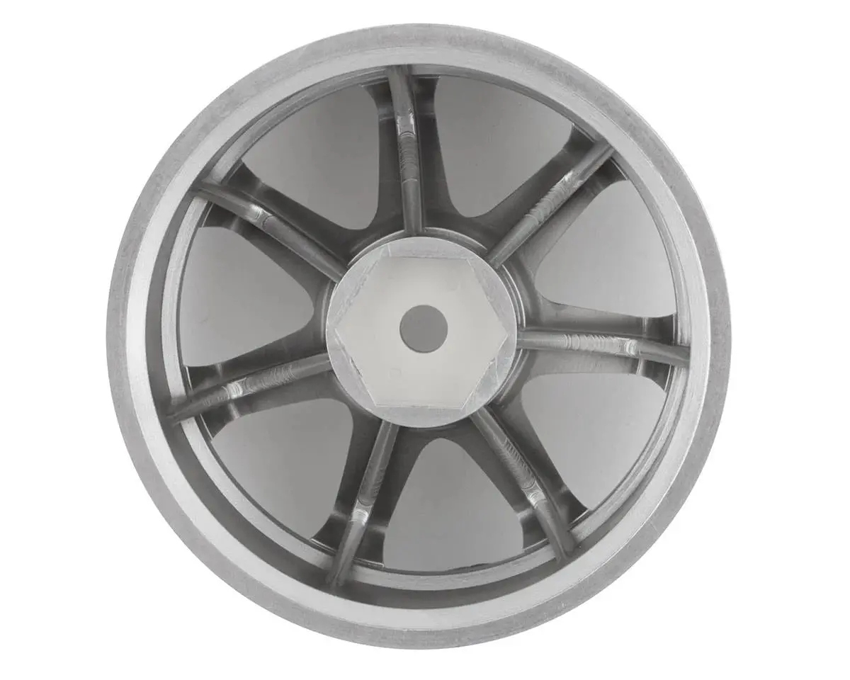 Rc Art Evolve Gf-R 6-Spoke Drift Wheels (Matte Silver) (2) (8Mm Offset) W/12Mm Hex - Rca-Art-4408Ms 2