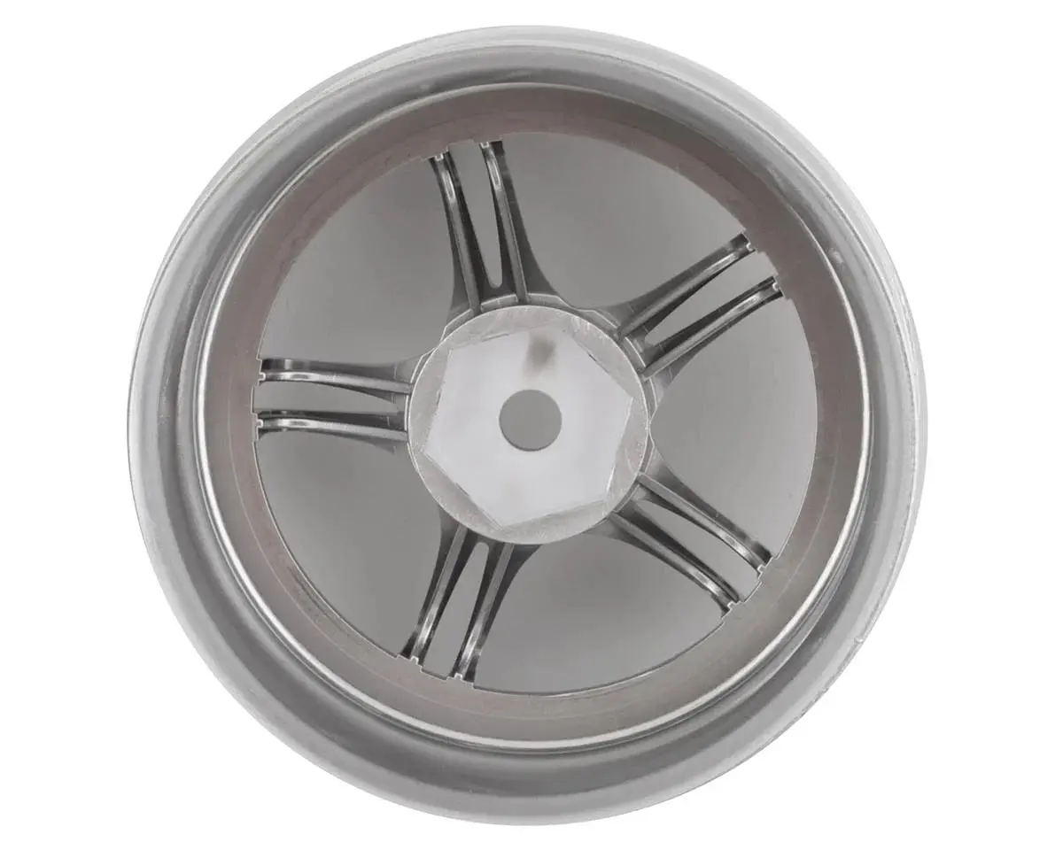 Rc Art Ssr Professor Spx 5-Split Spoke Drift Wheels (Chrome Silver) (2) (Deep Face 8Mm Offset) W/12Mm Hex - Rca-Art-Ww-0108Cs 2