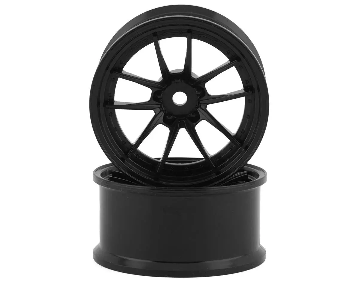 Rc Art Ssr Reiner Type 10S 5-Split Spoke Drift Wheels (Black) (2) (Deep Face 8Mm Offset) W/12Mm Hex - Rca-Art-Ww-0308Bk 1