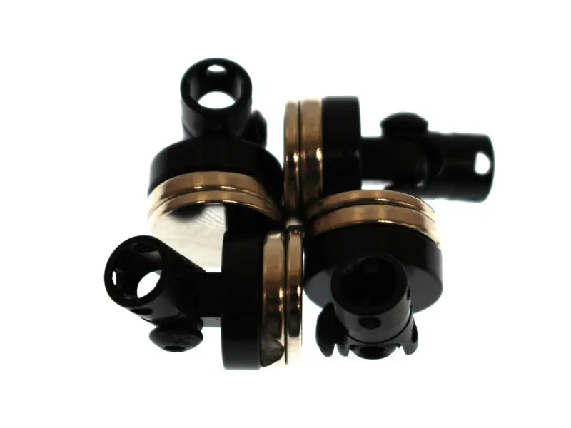 Racers Edge Aluminum Magnetic Body Mount Set For 1/10 Drift Cars (Existing Post Adapter) Black 1