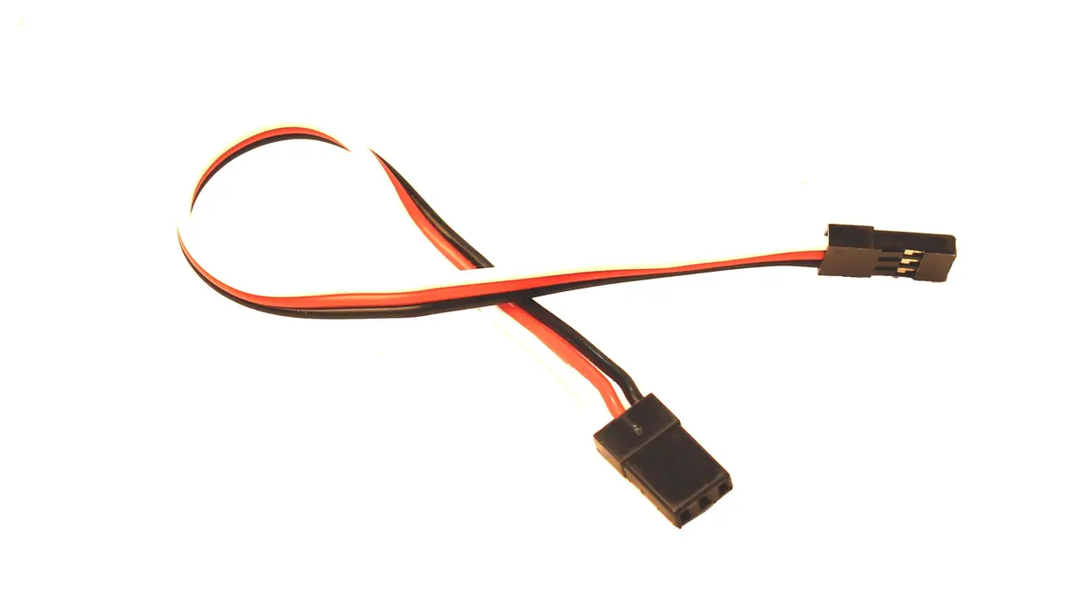 Racers Edge 6" (152Mm) Universal Extension Lead W/ Male To Male Plug, 22Awg 1