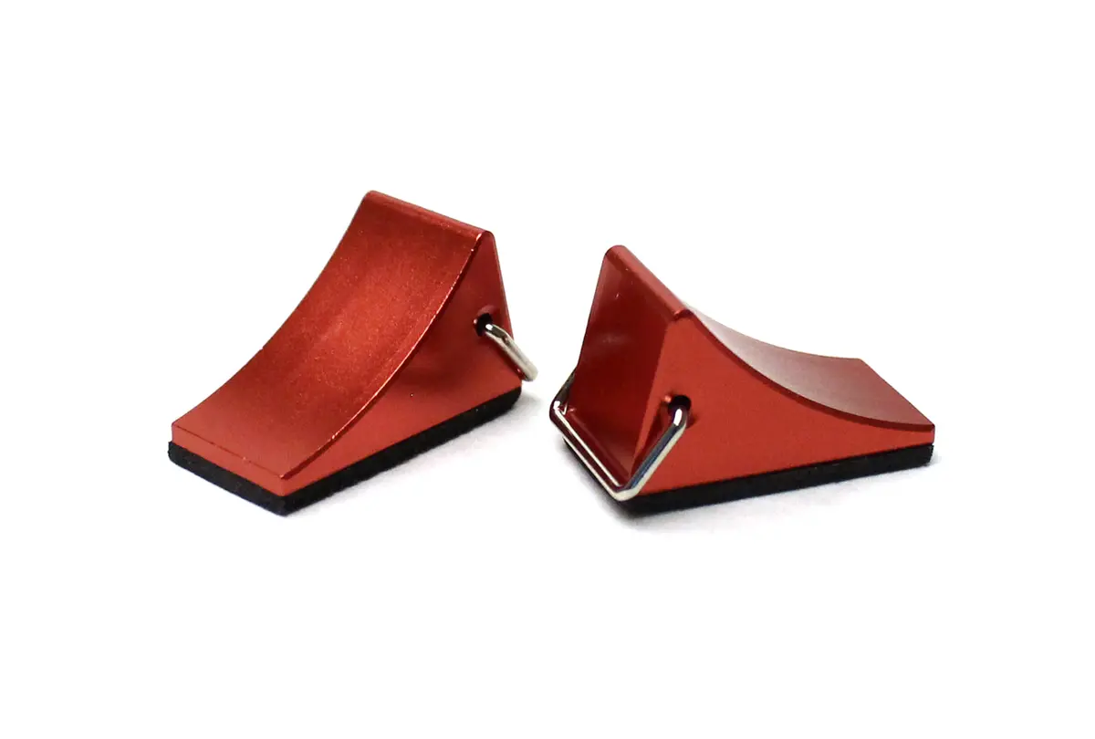 Racers Edge 1/10 Scaler Aluminum Wheel Chocks (Pr) - Choose Color 1