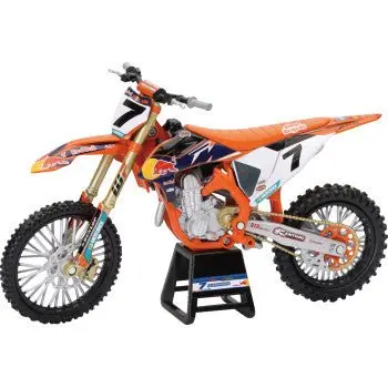 Red Bull Ktm 450 Sf-F - Aaron Plessinger - 1:12 Scale - Orange/Black/White - New Ray Toys 1