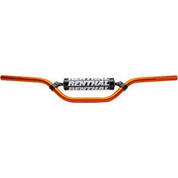 Renthal Handlebar - 825 - 50 Sx Mini Motocross - 7/8" Bars - Black / Orange 1