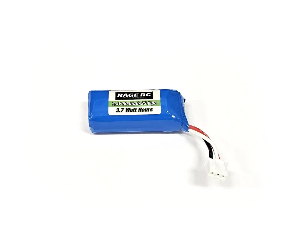 Rage Rc 7.4V 500Mah Lipo Battery; Mini Trek 1