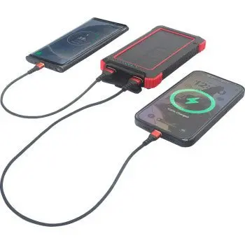 Ridepower Portable Power Bank - Rppbwireless10k - 10K Mah With Wireless Charging, Solar Backup 2