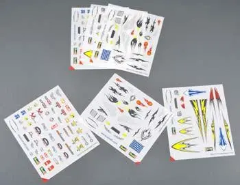Peel & Stick Decal D-F Assortment #2 (6) 1