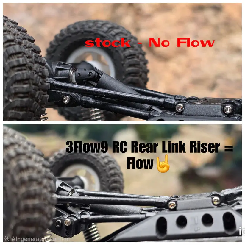 3Flow9 Flow Rear Link Riser - Fits Ascent 32 1