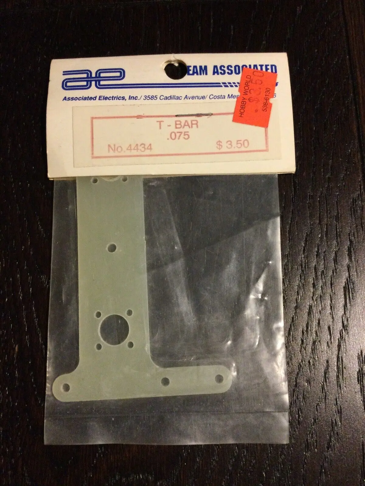 .075 T-Bar For 12Lw/Ls Only-Asc4434 1