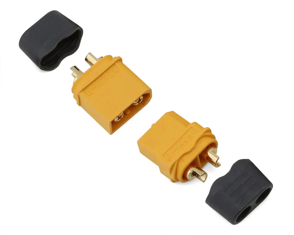 Samix Xt60 Connectors W/Wire Covers (1 Male/1 Female) - Samcxt60h-001 1