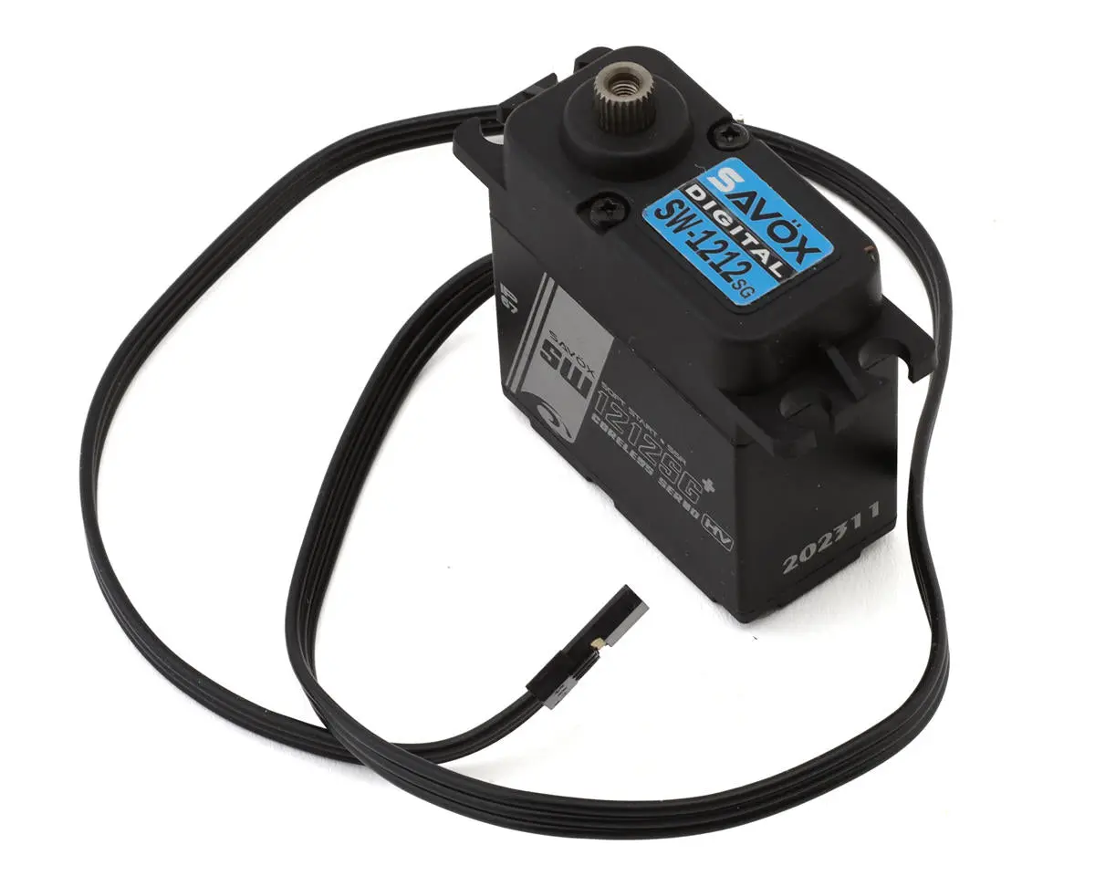 Savox Sw-1212Sgp Black Edition Waterproof Steel Gear Digital Servo (High Voltage) (Tall) 1
