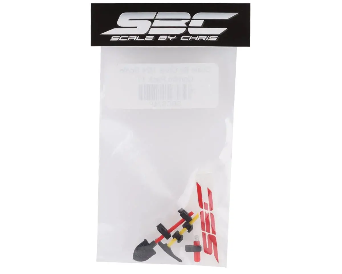 Scale By Chris Scx24 Deadbolt 1/24 Scale Combo Pack 11 W/Clamping Shovel, Pick, Extinguisher - Sbcs24p 2