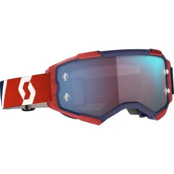 Scott Fury Motocross Goggle - 272828-1228349 - Fury Goggle - Red/Blue - Black Works 1
