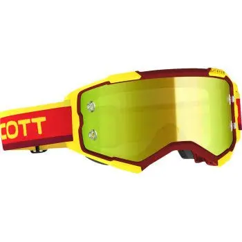 Scott Fury Motocross Goggle - 272828-1648289 - Retro Red/Yellow - Yellow Works 1