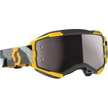 Scott Fury Motocross Goggle - 272828-7429269 - Camo Gray/Yellow - Silver Works 1