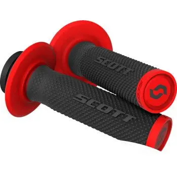 Scott Sx Ii Lock-On Grip And Cam Set - 292452-1042222 - Black/Red 1