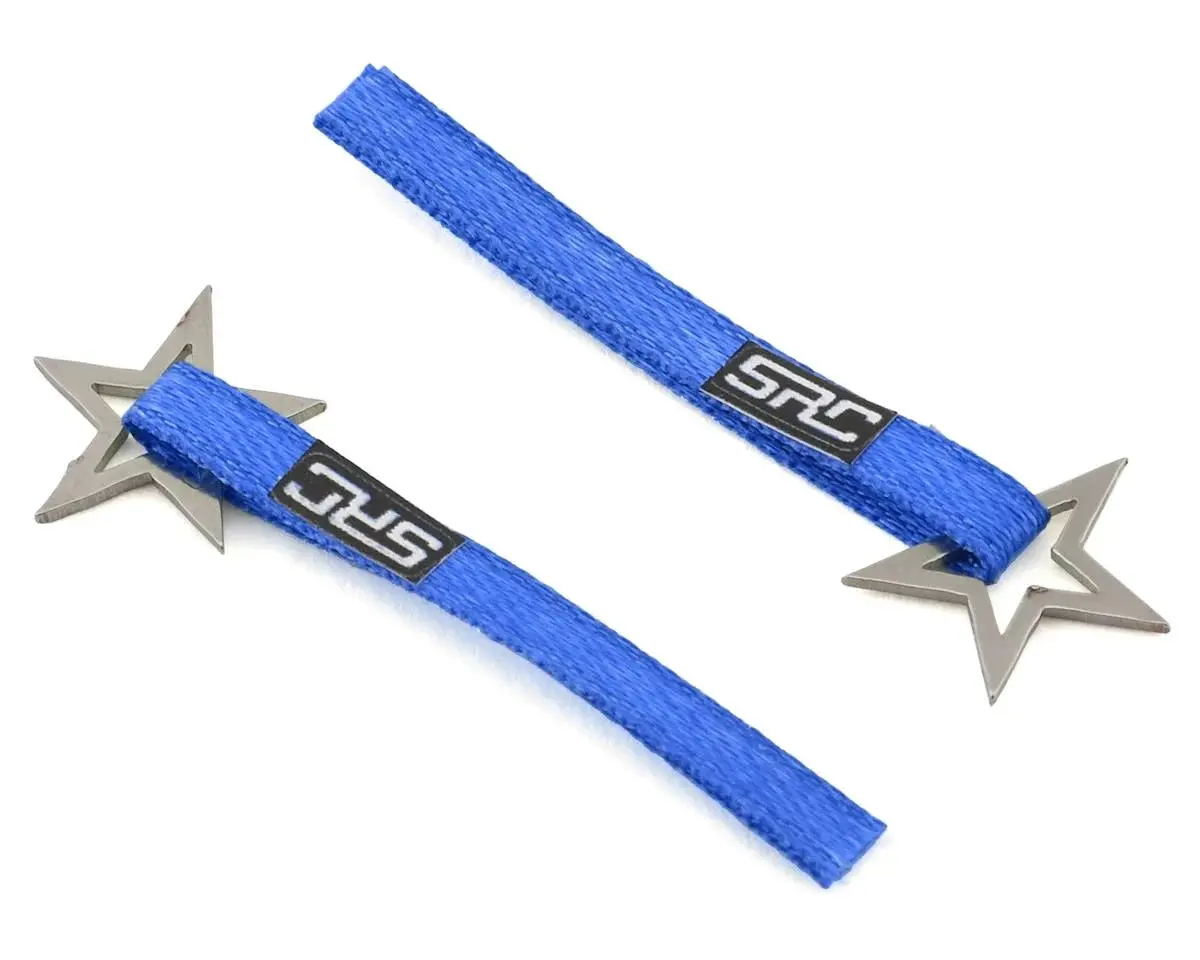 Sideways Rc Scale Drift Nylon Tow Strap W/Star Hook (Blue) (2) - Sdw-Tsl-Starh-Bl 1