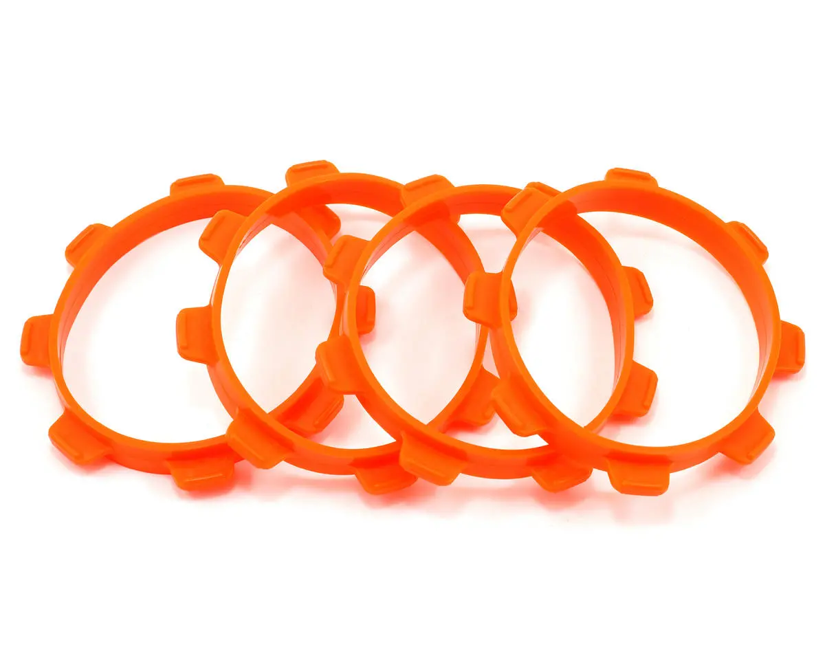 Serpent 1/8 Truck Tire Mounting Bands (Orange) (4) 1