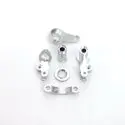 Aluminum Steering Bellcrank Set, Silver, For Traxxas Slash / Hoss 4X4 1