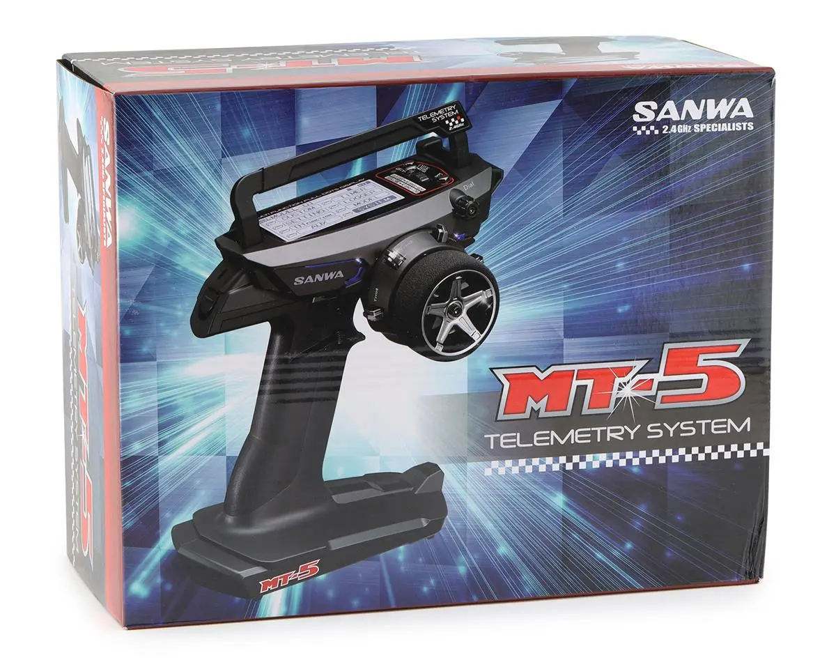 Sanwa Mt-5 4-Channel Pistol Grip Radio 4-Channel Rx 2