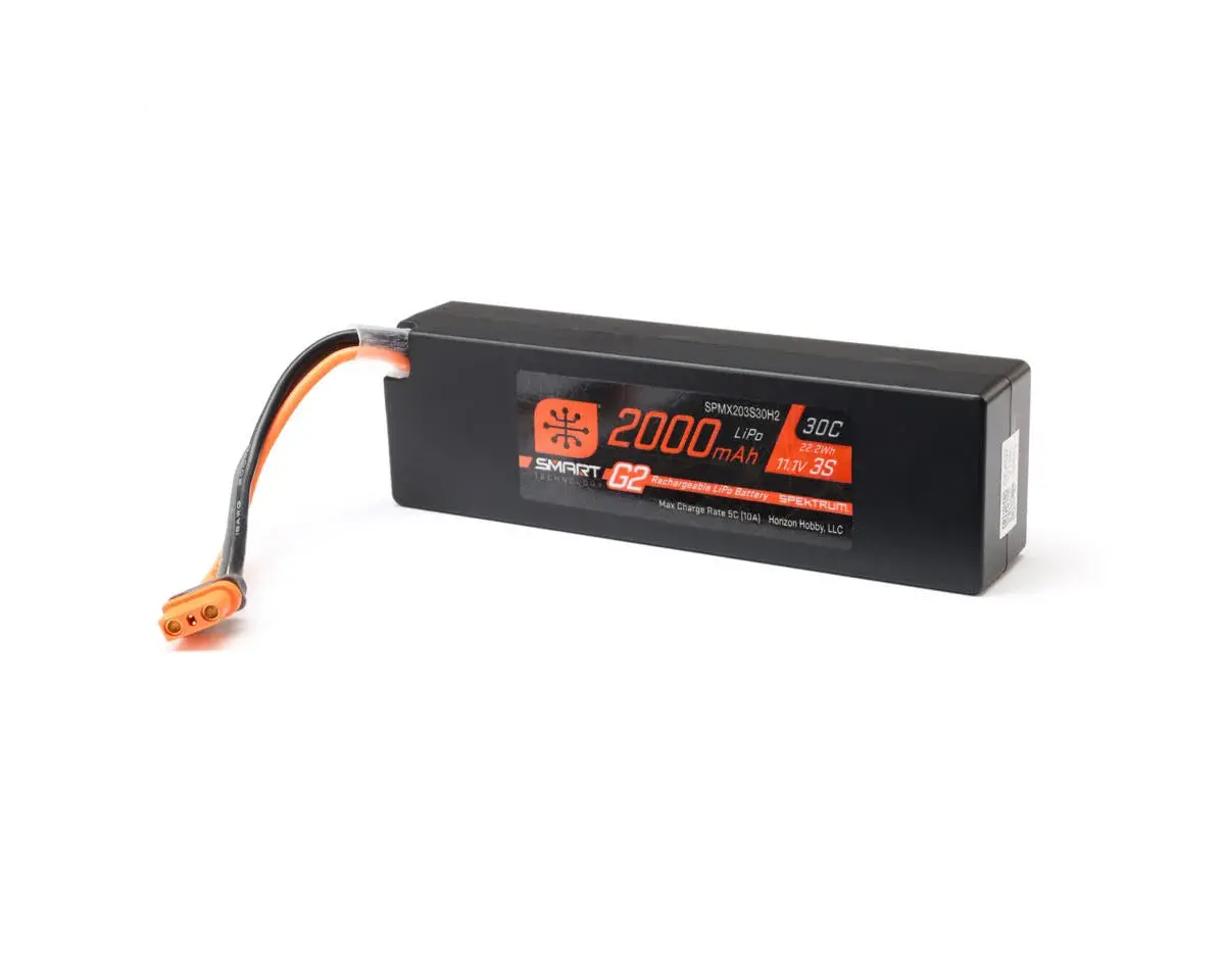 Spektrum Rc 3S Smart G2 30C Lipo Battery Pack (11.1V/2000Mah) W/Ic2 Connector 1