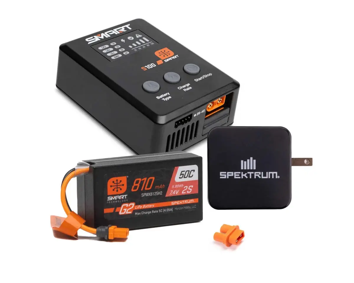 Spektrum Rc Smart G2 Powerstage Surface Bundle W/2S Smart 50C Lipo Battery (810Mah) (Ic2) 1