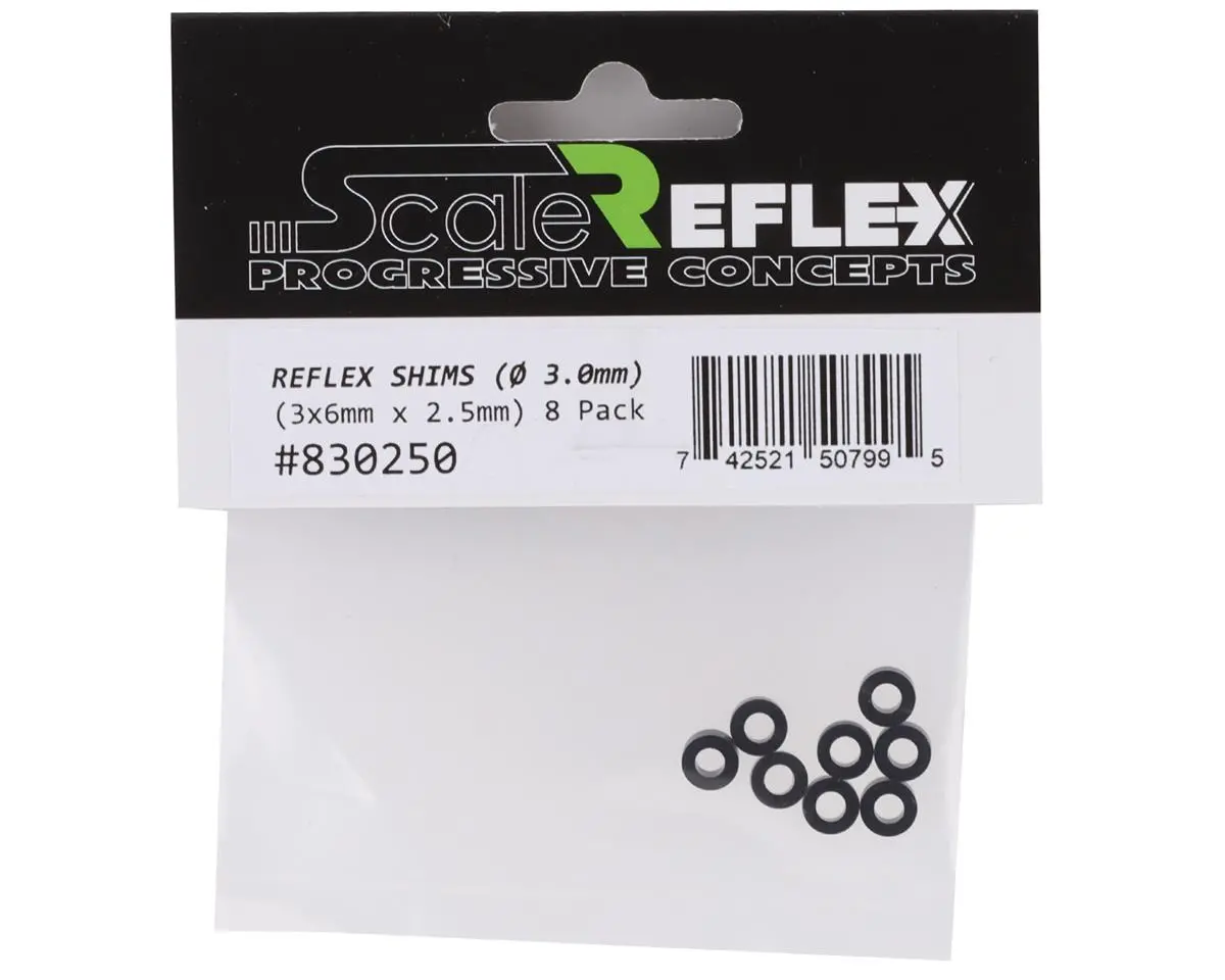Scale Reflex 3X6x2.5Mm Ball Stud Washers (Black) (8) - Srf830250 2