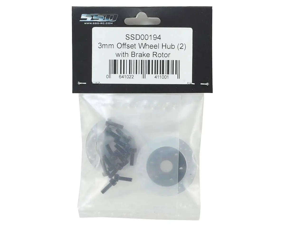 Ssd Rc +3Mm Offset Wheel Hub W/Brake Rotor - Ssd00194 2