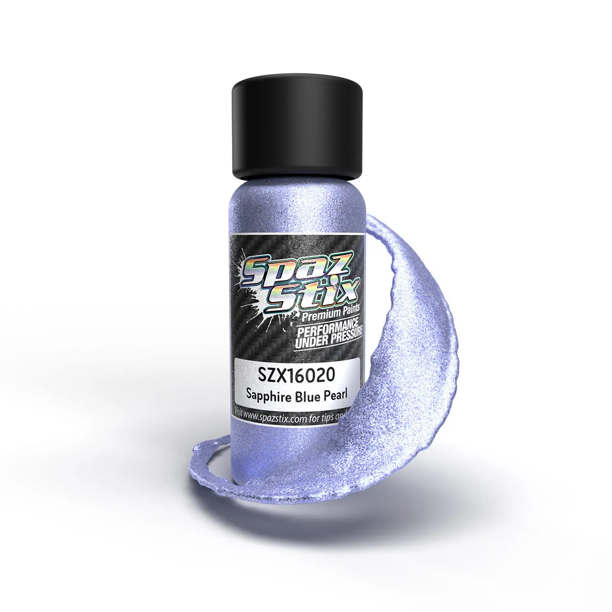 Spaz Stix Sapphire Blue Pearl Airbrush Ready Paint, 2Oz Bottle 1