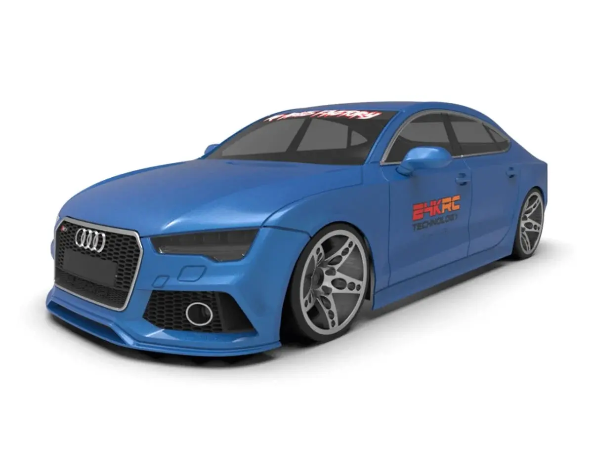 24K Rc Technology 1/10 2013 Audi Rs7 Sportback Drift Body (Clear) (257Mm Wheelbase) 1