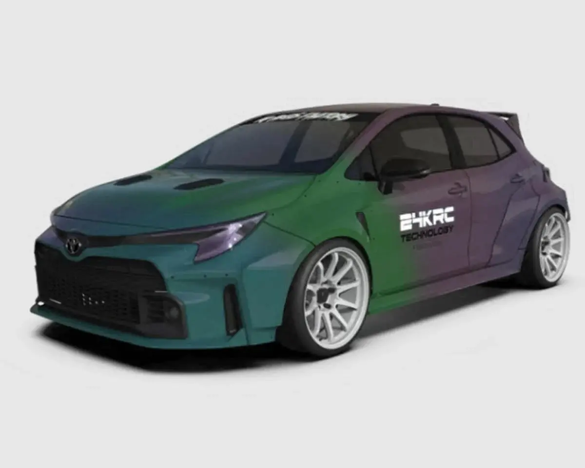 24K Rc Technology 1/10 Corolla Gr Dpr Drift Body Set (Clear) (260Mm Wheelbase) 1
