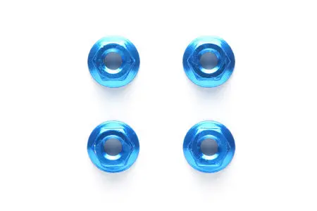 Tamiya Rc 4Mm Alum Serrated Wheel Nut 1