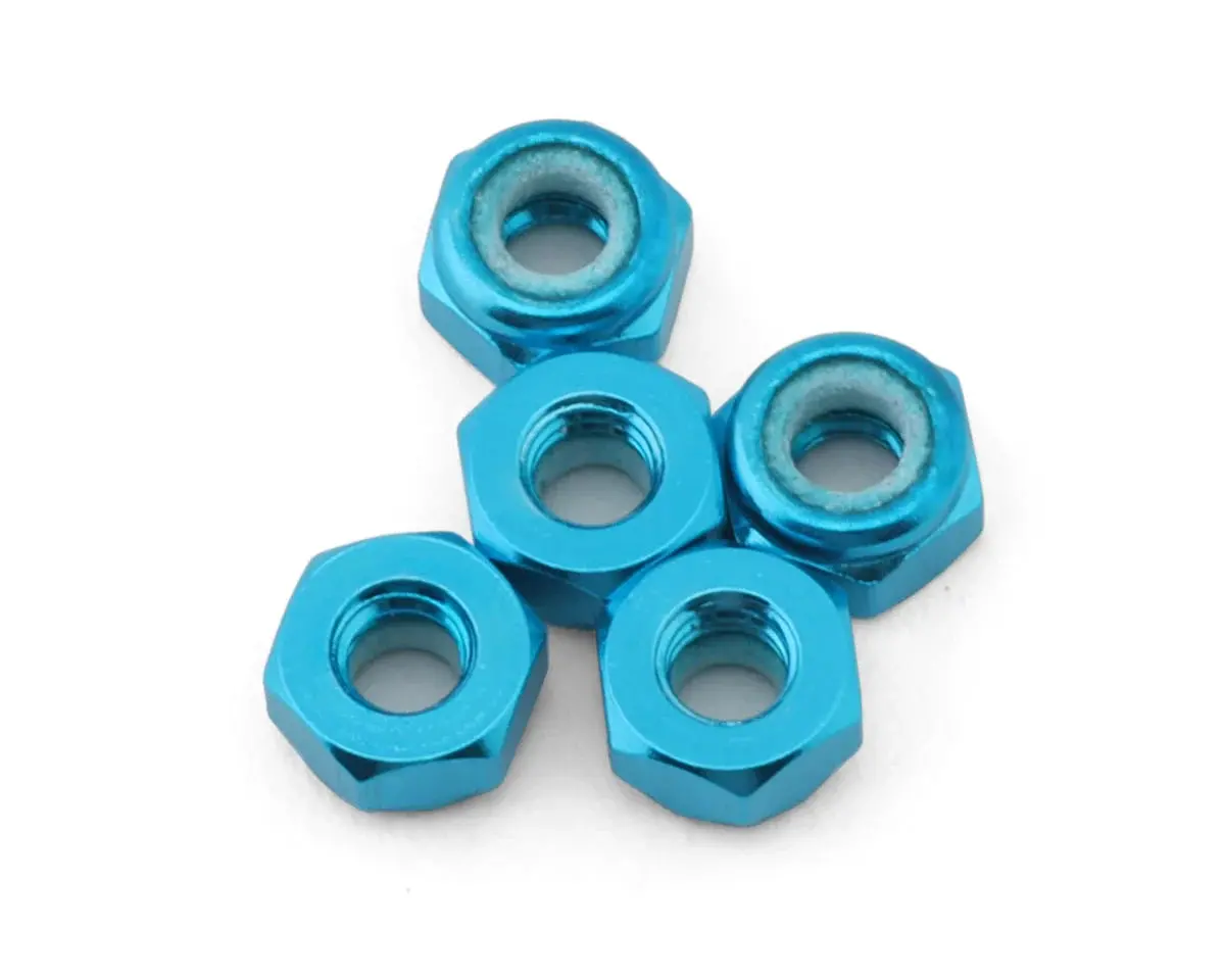 Tamiya Low Profile 3Mm Aluminum Lock Nut (Blue) 1