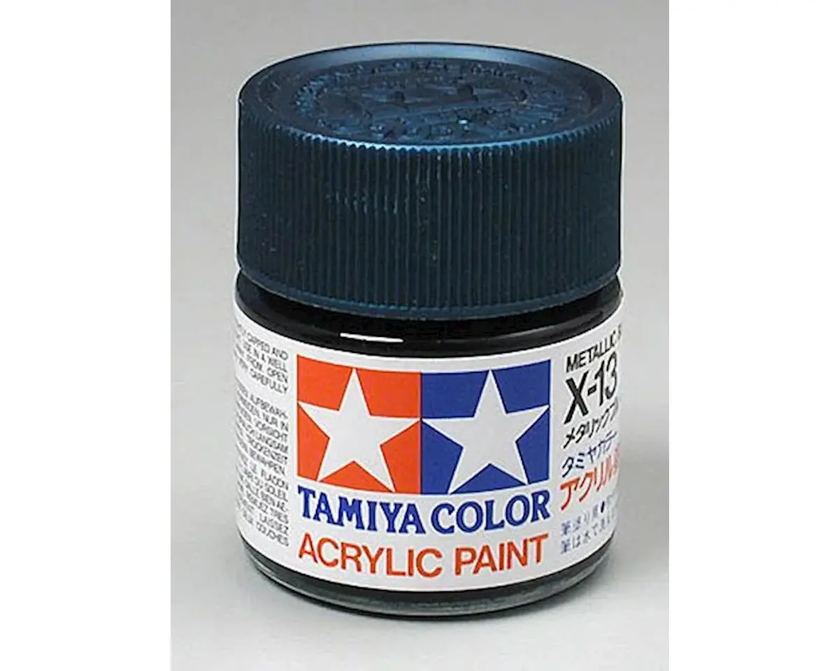 Tamiya X-13 Metallic Blue Acrylic Paint (23Ml) 1