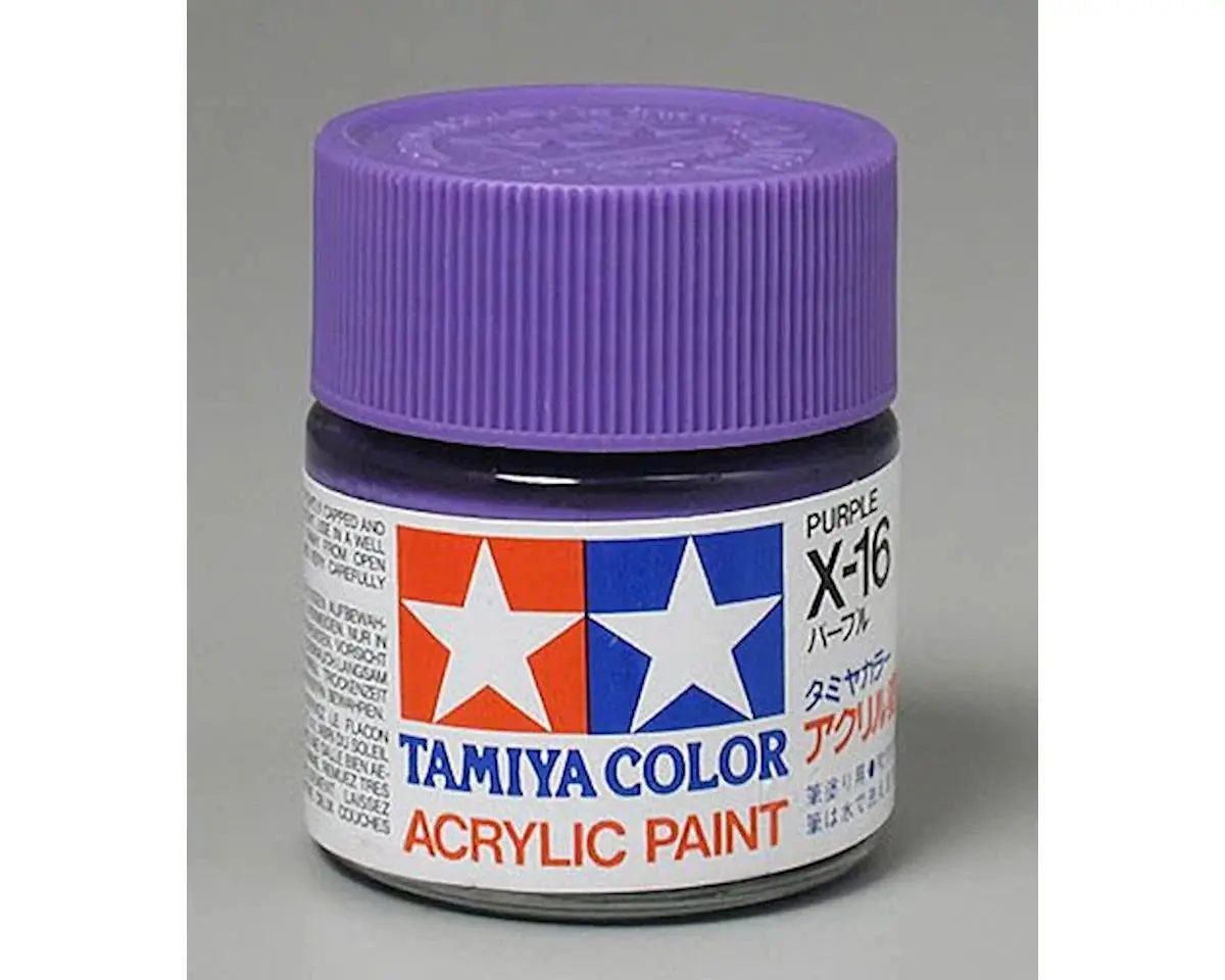 Tamiya X-16 Purple Gloss Finish Acrylic Paint (23Ml) 1