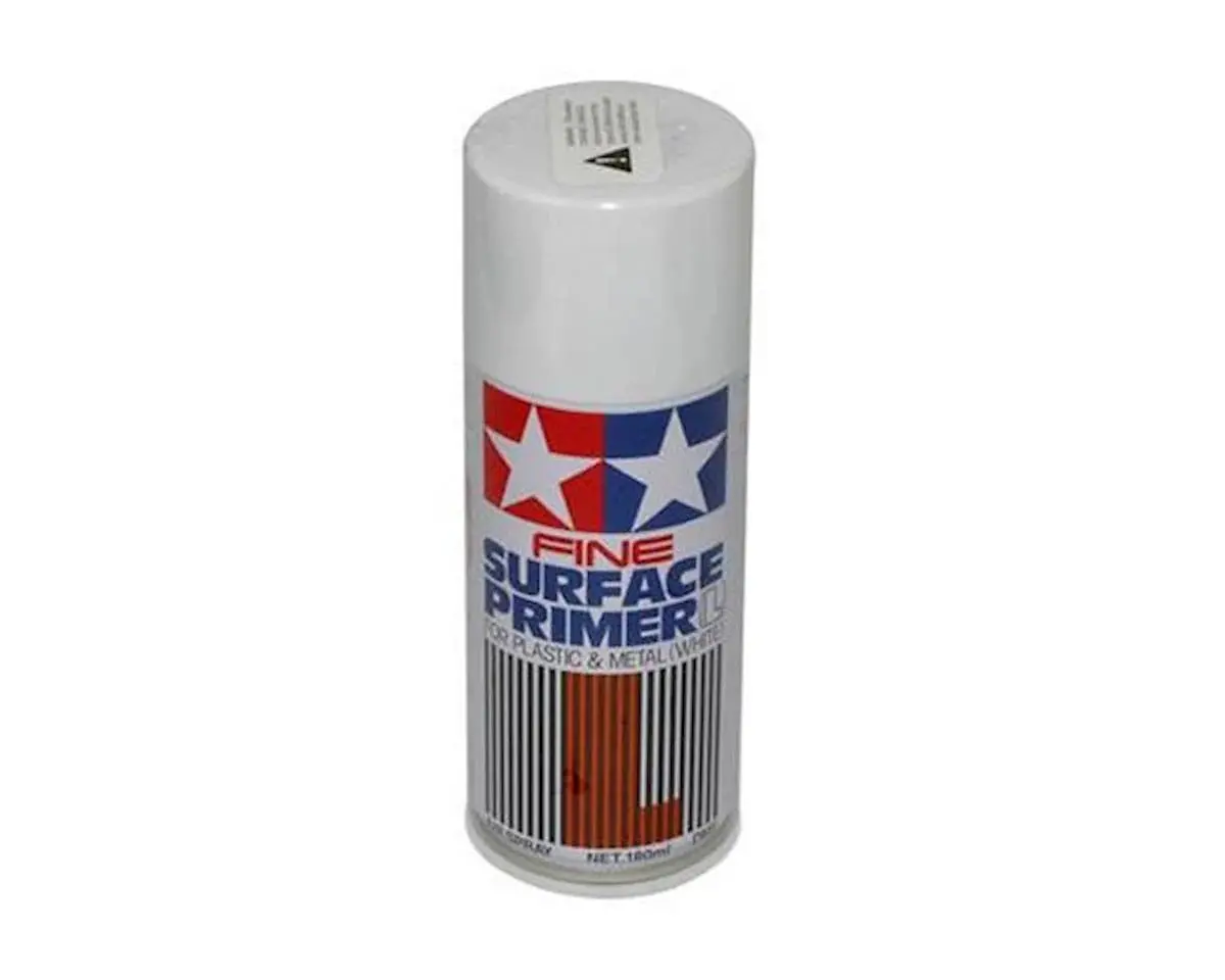 Tamiya White Surface Primer Spray Paint (180Ml) - Tam87044 1