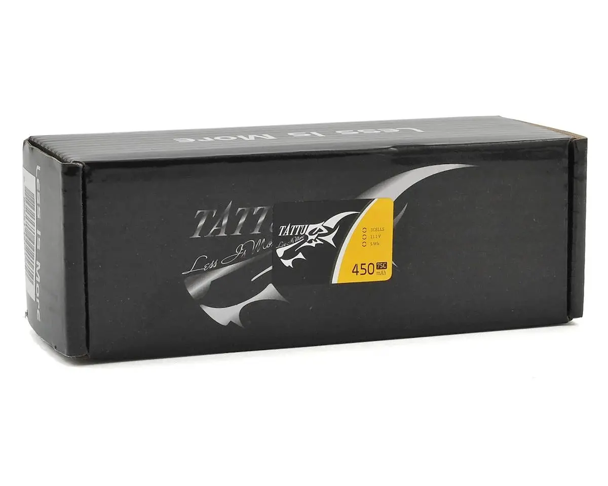 Tattu 3S Lipo Battery 75C (11.1V/450Mah) W/Xt-30 Connector 2