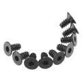 Axa463 Hex Socket Tap Flat Head M3x6mm Black (10) 1