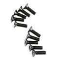 Axa695 Flat Head M3x10mm Black Oxide (10) 1