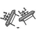 Ax80041 1/10 Rock Rails Set Scx-10 (2) 1