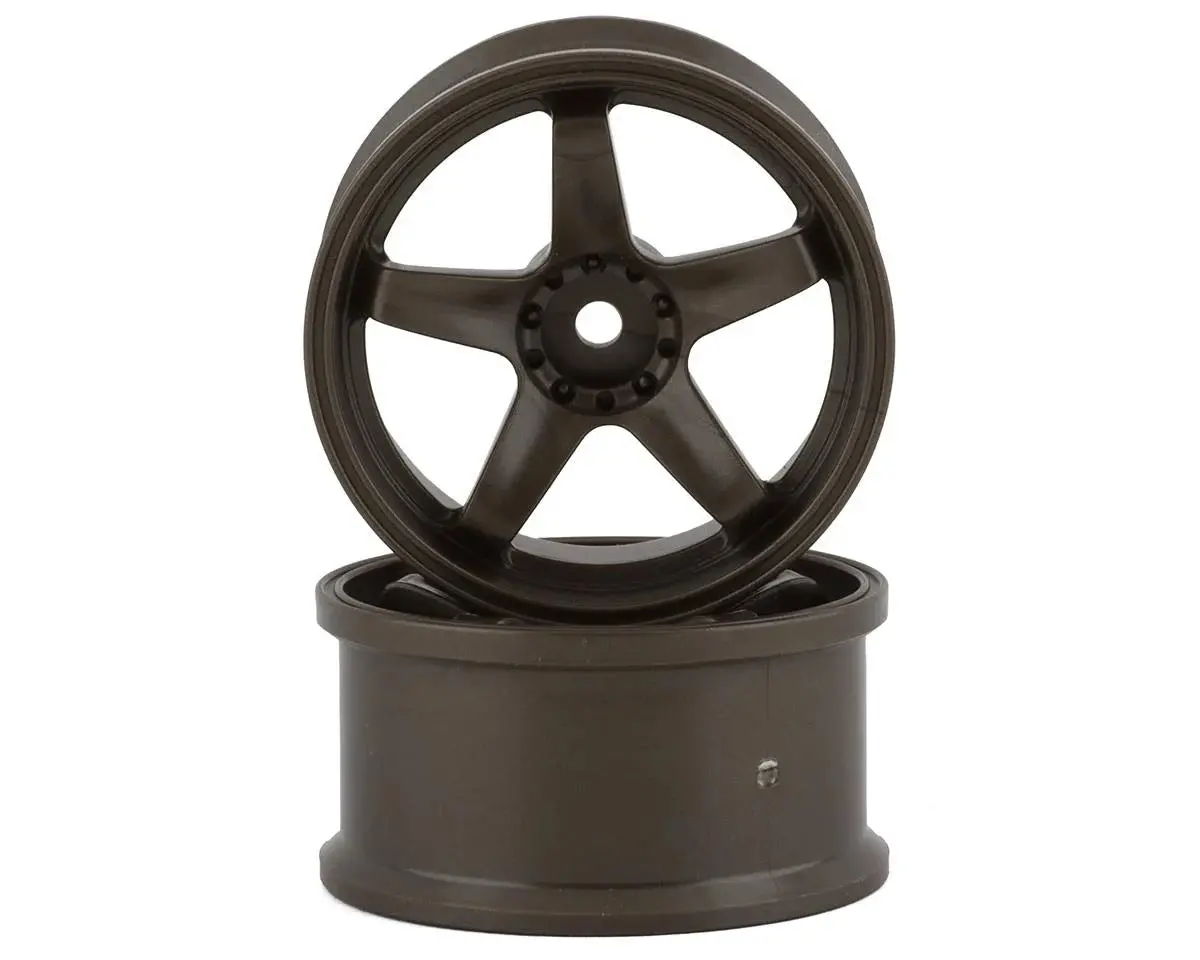 Topline N Model V3 High Traction Drift Wheels (Bronze) (2) (5Mm Offset) W/12Mm Hex 1