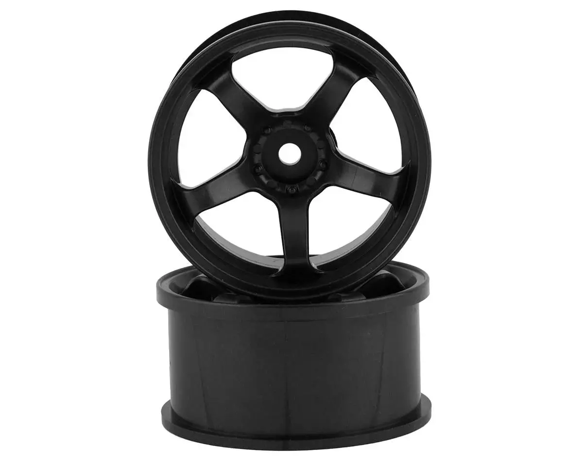 Topline M5 Spoke Drift Wheels (Black) (2) (8Mm Offset) W/12Mm Hex - Tdw-Ew-0108Bk 1