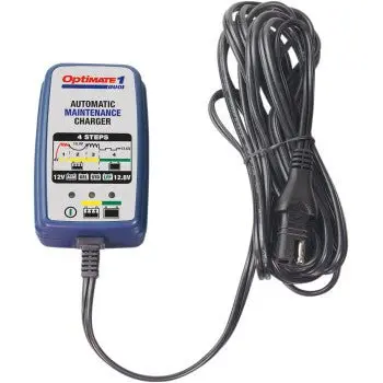 Tecmate Optimate 1 Duo Battery Charger/Maintainer 12V Lead-Acid Or 12.8V Lithium Battery 1
