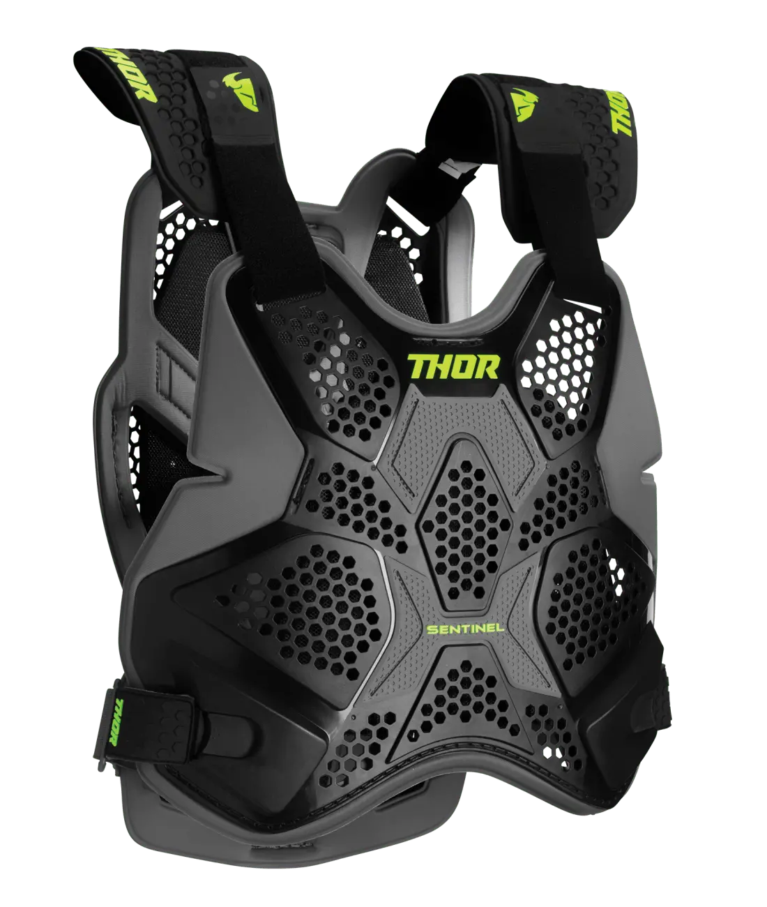 Thor Mx Sentinel Pro Chest Protector - Lightweight Roost Deflector - Black, White, Red, Or Blue 1