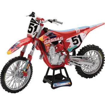 Tld Red Bull Gasgas Mc 450F Race Bike - Justin Barcia - 1:12 Scale - Red/Black/White - New Ray Toys 1