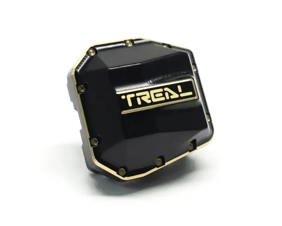 Treal Hobby Axial Scx10 Pro Brass Differential Cover (Black) (64G) 1