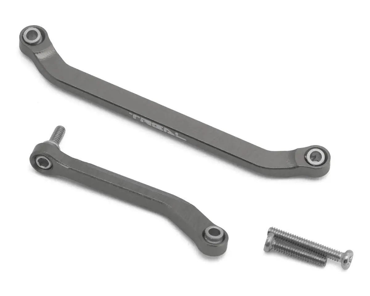 Treal Hobby Axial Scx30 7075 Aluminum Steering Links Set (Grey) 1